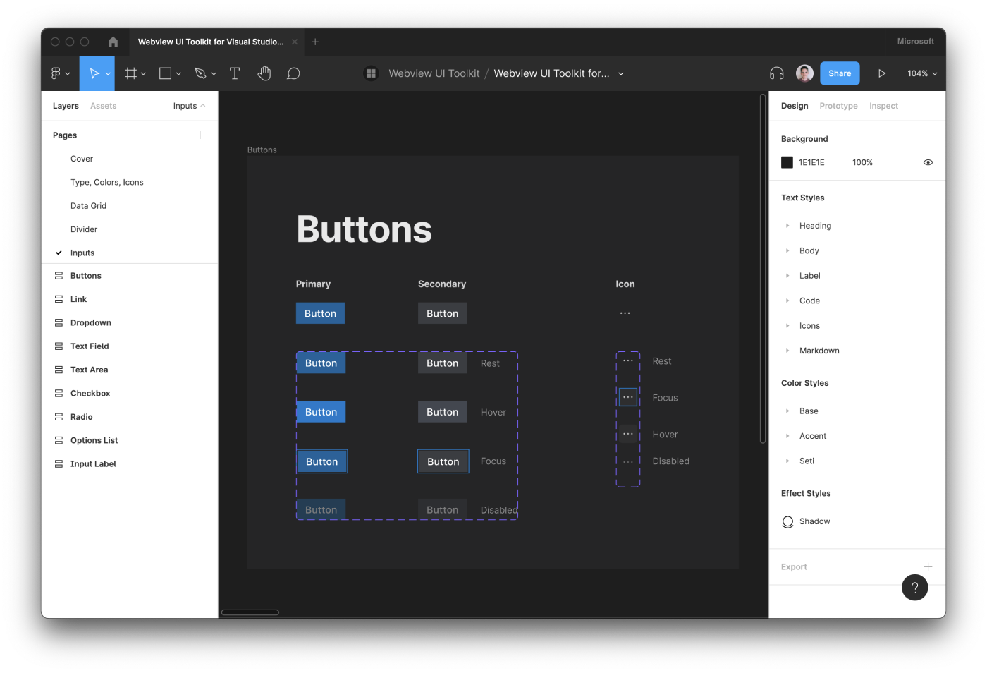 Storybook interface for the Visual Studio Code Webview UI Toolkit