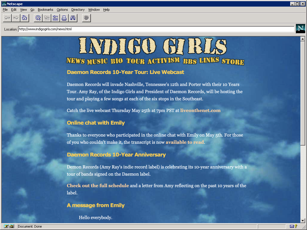 Indigo Girls news and events