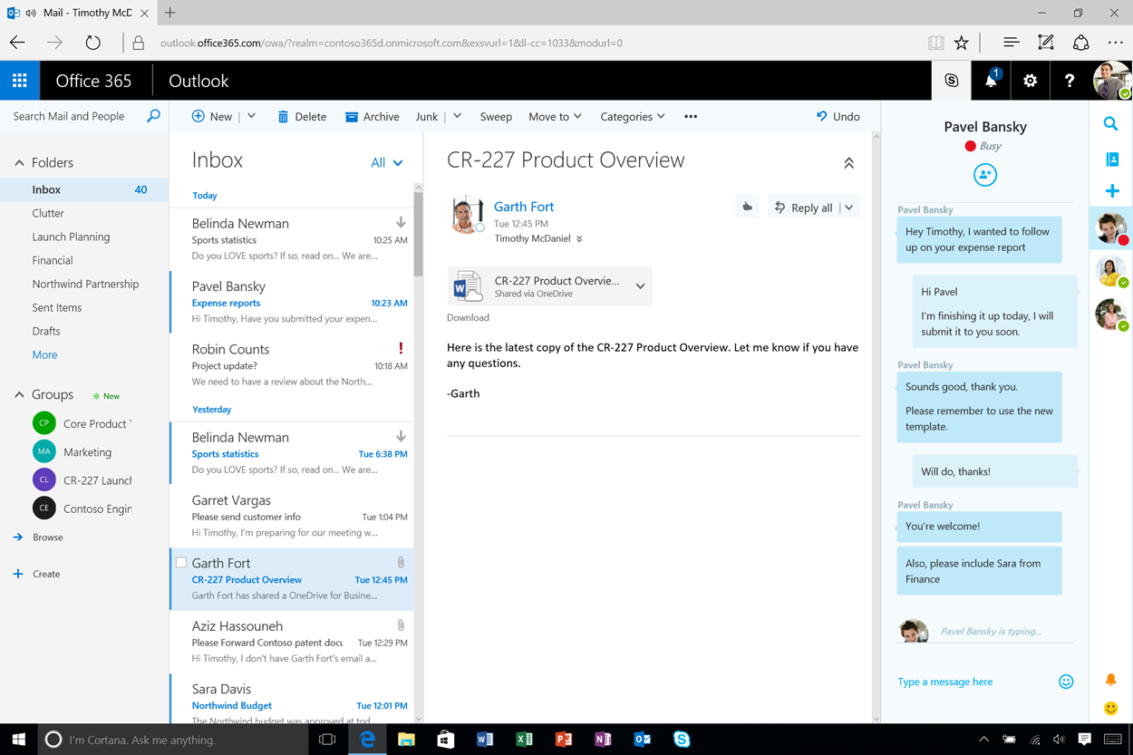 Office 365 and Skype for Business