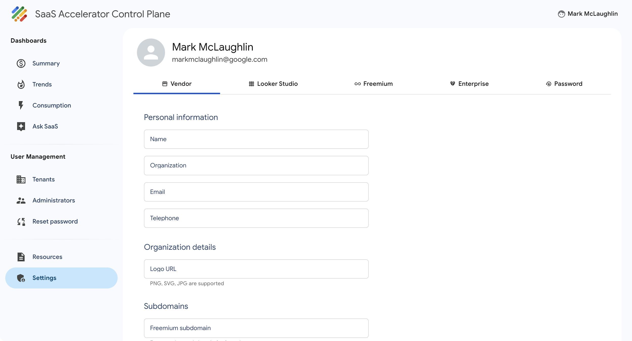 Material 3.0 demo app to show how SaaS Customers could build their own control plane on the existing API infrastructure